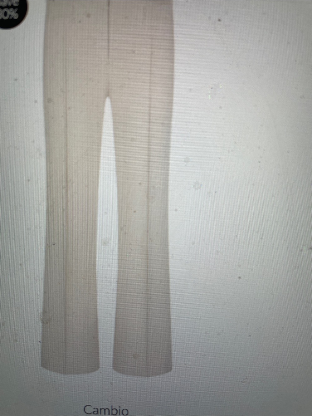 Cambio white Wide-Leg center pleat high rise Pants- nwt